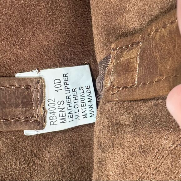 Brown Leather Cowboy Boots 10 D main image 4